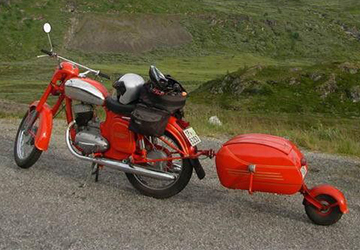 pav 40 motocikla piekabe motorcycle trailer